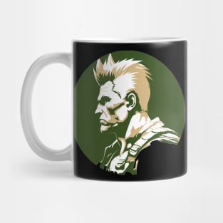 Guile from Street Fighter - Circular Design Mug